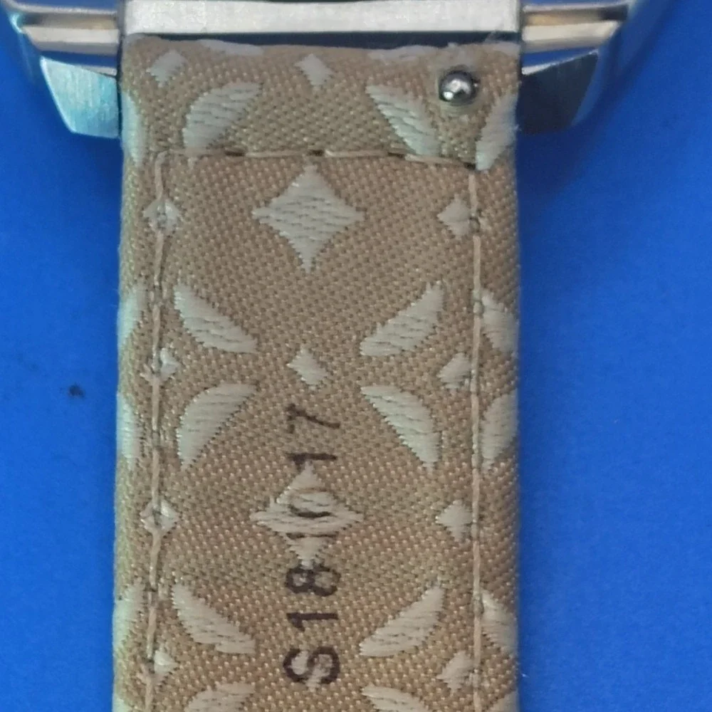Vintage 2003 Fossil TV 32mm Women's Quartz Watch Monogram Strap Fully‎ Restored